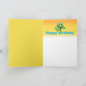 Leap Frog carte d'anniversaire personnalisée stand (Intérieur)