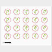 Leap Frog dans Stickers Faveur Rose (Feuille)