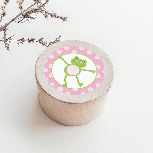 Leap Frog dans Stickers Faveur Rose