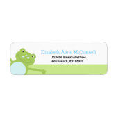 Leap Frog Froggy Custom Adresetiketten (groen) Etiket (Voorkant)