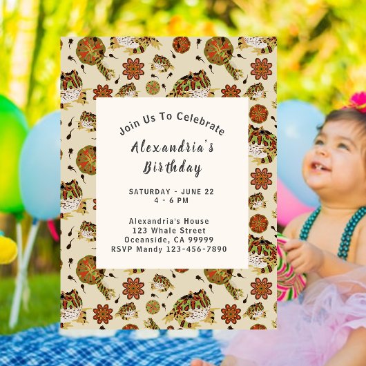 Leap Frog Kinderen Verjaardag Uitnodiging