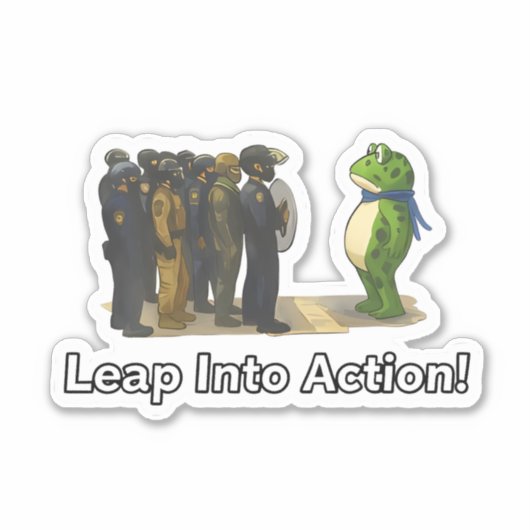 Leap Into Action! Frog Sticker (Devant)