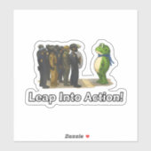 Leap Into Action! Frog Sticker (Feuille)