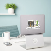 Leap Into Action! Frog Sticker (Ordinateur portable sur le bureau)