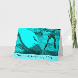 Leap of Faith Encouragement ou Carte de remercieme