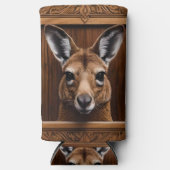 Leap of Natuur: een kangoeroe houtprint, (Voorkant)