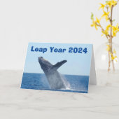 Leap Year 2024 Kaart (Gele Bloem)