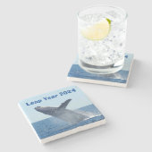 Leap Year 2024 Stenen Onderzetter (Zijkant)