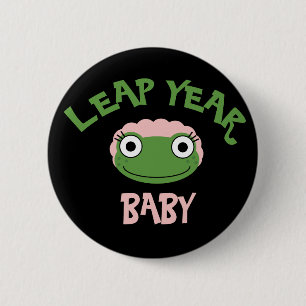 Leap Year Baby Ronde Button 5,7 Cm