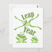 Leap Year Briefkaart (Voorkant / Achterkant)