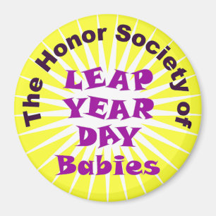 LEAP YEAR DAY BIRTHDAY CLUB MAGNEET