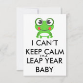 Leap Year/ Leap Day Baby Birthday Invitation (Devant)