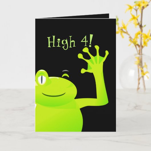 Leap Year / Leap Day Baby Verjaardag Kaart (Gele Bloem)