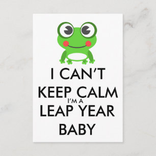 Leap Year/ Leap Day Baby Verjaardagsuitnodiging Kaart