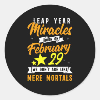 Leap Year Miracles 29 februari 2010 Gift Ronde Sticker