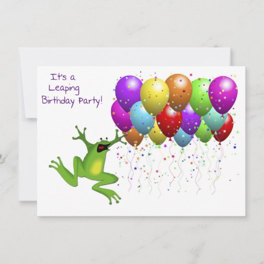 Leap Year verjaardag uitnodiging (Voorkant)