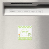 Leapfrog Frog Baby shower Favor Magnet Magneet (Insitu (Vaatwasser))