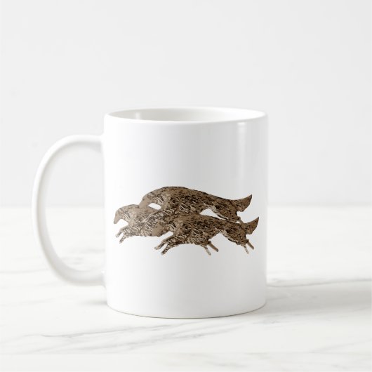 Leaping Borzoi Koffiemok (Links)