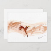 Leaping. Briefkaart (Voorkant / Achterkant)