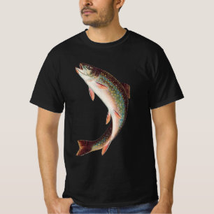 Leaping Brook Trout beroemd gemaakt door S.A. Kilb T-shirt