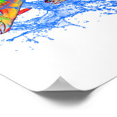 Leaping Brook Trout Poster (Hoek)