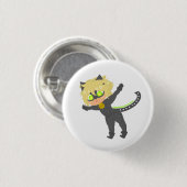 Leaping Chat Noir Button (Voorkant /achterkant)