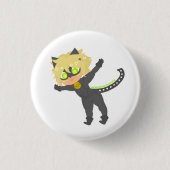 Leaping Chat Noir Button (Voorkant)