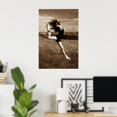 Leaping Dancer Poster (Thuiskantoor)