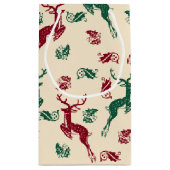 Leaping Deer and Holly Klein Cadeauzakje (Achterkant)