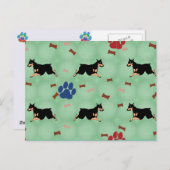 Leaping Doberman Briefkaart (Voorkant / Achterkant)