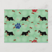 Leaping Doberman Briefkaart (Voorkant)