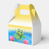 Leaping Frog verjaardagsfeestje take-away box Bedankdoosjes (Achterkant)