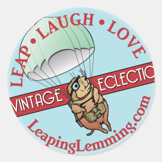 Leaping Lemming Sticker (Voorkant)