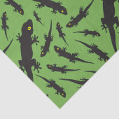 Leaping Lizard Reptile Bright Green Gecko Tissuepapier (Detail)