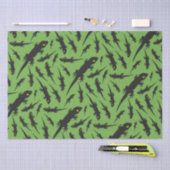 Leaping Lizard Reptile Bright Green Gecko Tissuepapier (Craft)