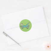 Leaping Lizards Ronde Sticker (Envelop)
