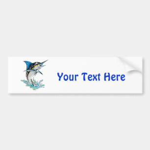 Leaping Marlin Bumpersticker