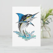 Leaping Marlin Kaart (Staand voorkant)