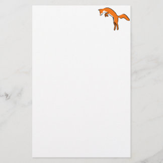 Leaping Red Fox Briefpapier