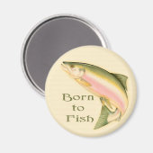 Leaping Salmon Magneet (Voorkant / Achterkant)