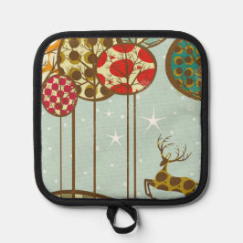 Leaping Stag Kerst winter keuken pot houder