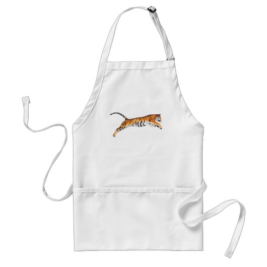 Leaping Tiger Standaard Schort (Voorkant)