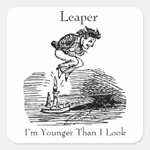 Leapjaar op laatste dag vierkante sticker
