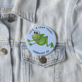 Lear Year Cartoon Frog Ronde Button 7,6 Cm (In situ)
