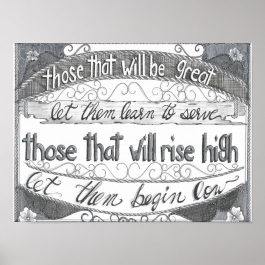 Learn to Serve Poster (Voorkant)