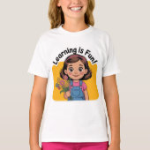 Learning is fun t-shirt (Voorkant)