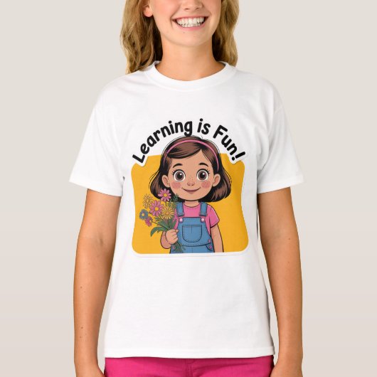 Learning is fun t-shirt (Voorkant)