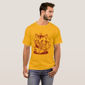 Learning Kitten (Lineal) T-shirt (Voorkant volledig)