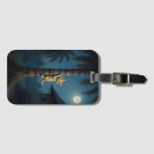 Learning to Climb – Cute Cat Moment Bagagelabel (Voorkant (horizontaal))