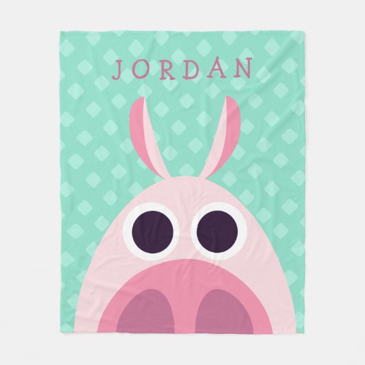 Leary the Pig Fleece Deken (Voorkant)